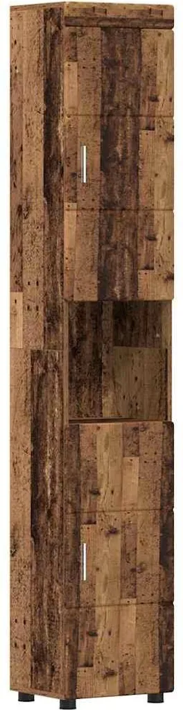Mobile Colonna Bagno TULUM 203cm - Legno Recupero Salvaspazio