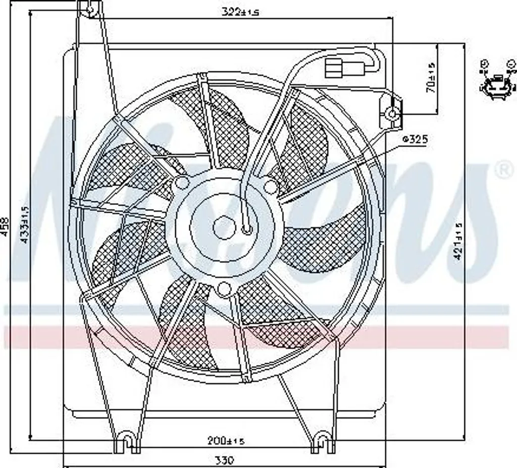 Ventilateur Radiateur Nissens 85623 Haute Performance OE 9773029050
