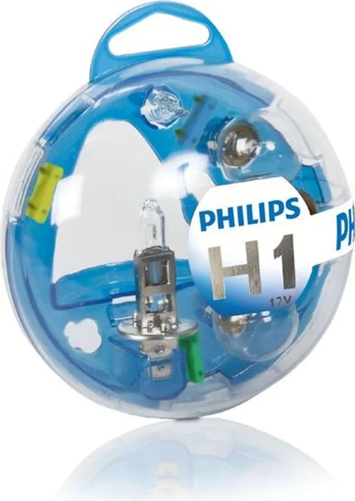 Philips Essential Box H1 12V: Kit Lampadine Ricambio Auto Professionali