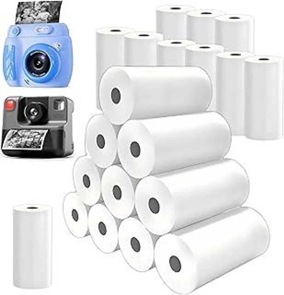 Set 20 Rullini Carta Termica 57mm - Foto Istantanee Feste Bambini