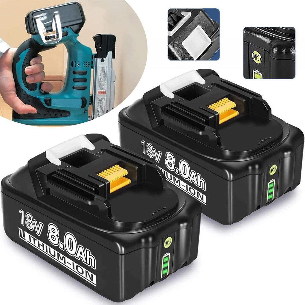 2 Stück Für Akku, Ersatzakku für Akku Makita BL1850 BL1850B Produktbild 