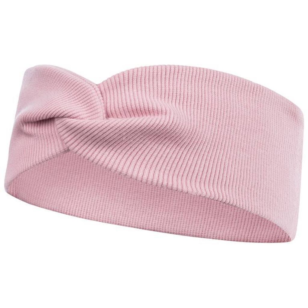 Stirnband Haarband Kopftuch Übergangsmütze Baby Mädchen Damen, Altrosa, Gr. 46-48