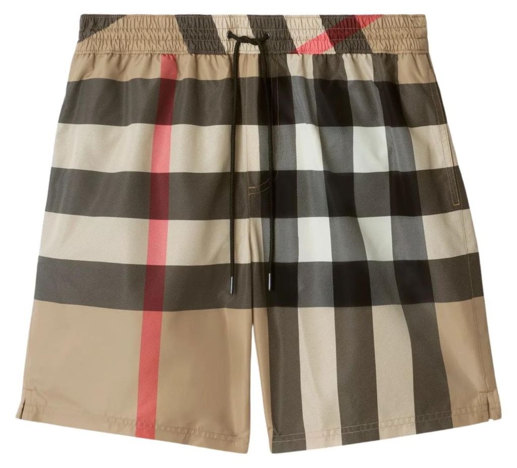 Burberry Herren Badeshorts Check Relaxed Fit Größe L Produktbild 