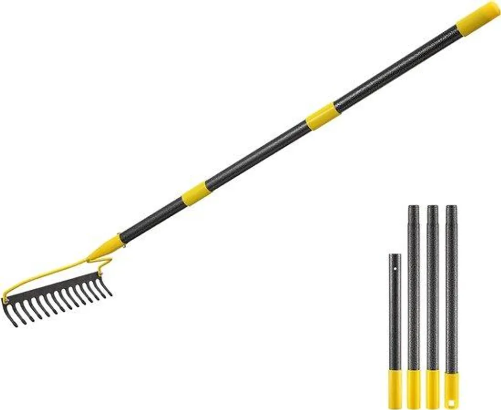 Outil de Jardinage Manche Modulable 183 cm pour Désherber et Niveler