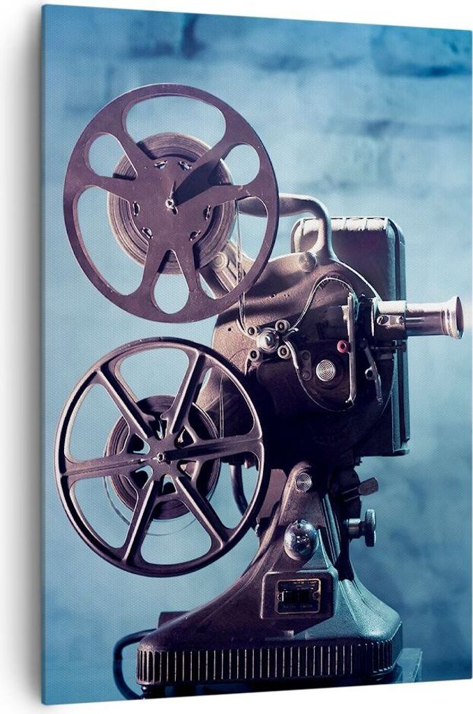 Bild auf Leinwand - Leinwandbild - Einteilig - Film projektor gedächtnis geschichte - 70x100cm - Wand Bild - Wandbilder - Leinwanddruck - Wanddeko...