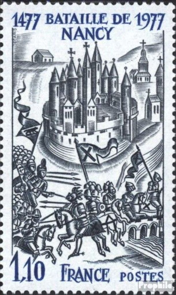 Briefmarken Frankreich 1977 Mi 2038 (kompl.Ausg.) postfrisch Schlacht von Nancy
