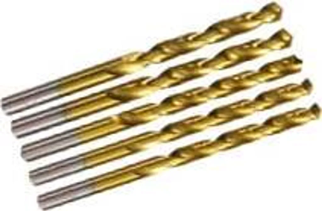 5 Punte Elicoidali 10.5 mm Metallo HSS Titanio - Robustezza Vera