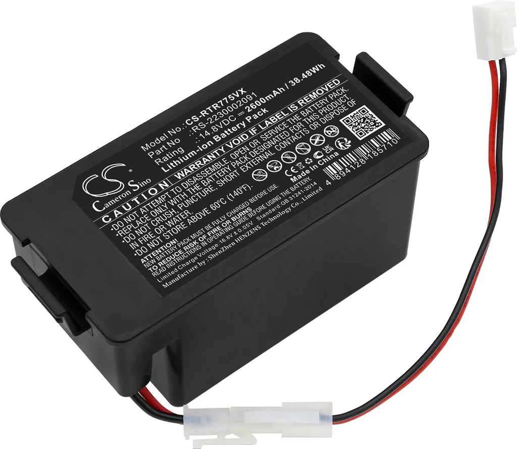 Batteria TECHTEK Rowenta Explorer 80 RR7747 RR7755 Tefal RG7765WH 14.8V