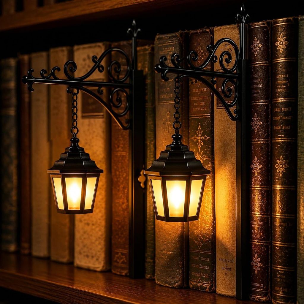 Lampe de bibliothèque, lampe décorative (style B), lanterne Image du produit 