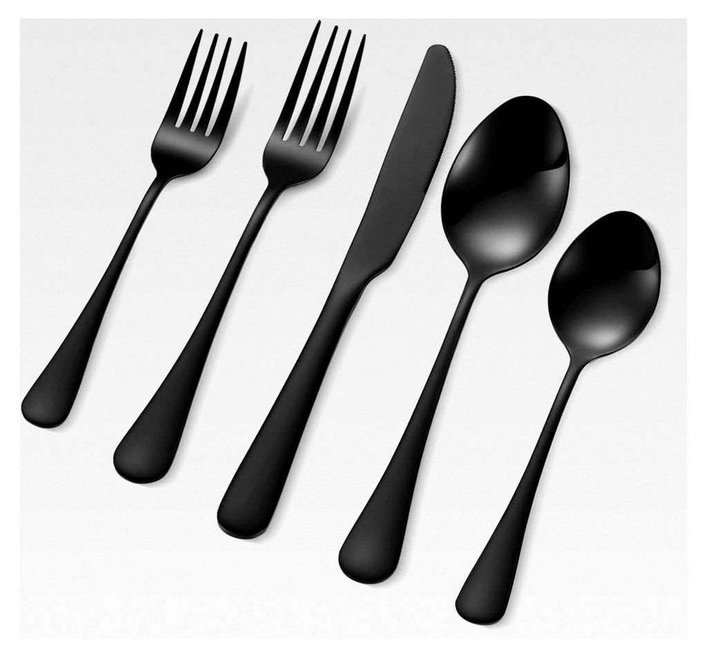 Besteckset für 6 Personen, 30-teiliges Set aus lebensmittelechtem Edelstahl, spülmaschinenfestes Essgeschirr für die Küche, inkl. Messer, Gabel...