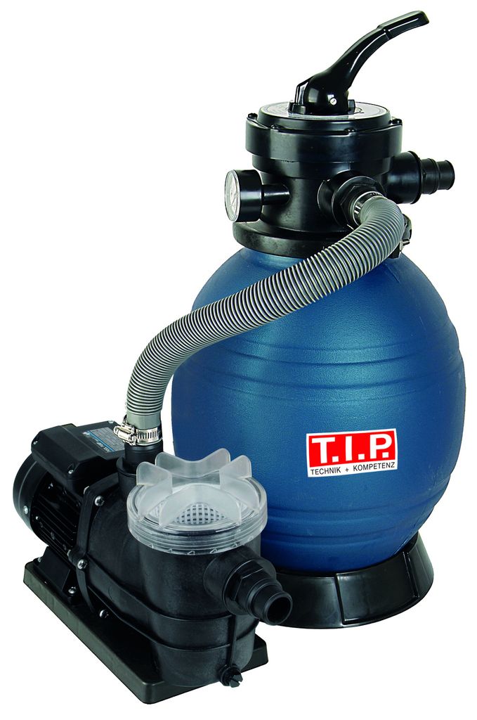 T.I.P. SPF 250 F Poolfilteranlage, Durchfluss max.: 6.000 l/h, Leistung: 400 W, Poolgröße max. 30m³