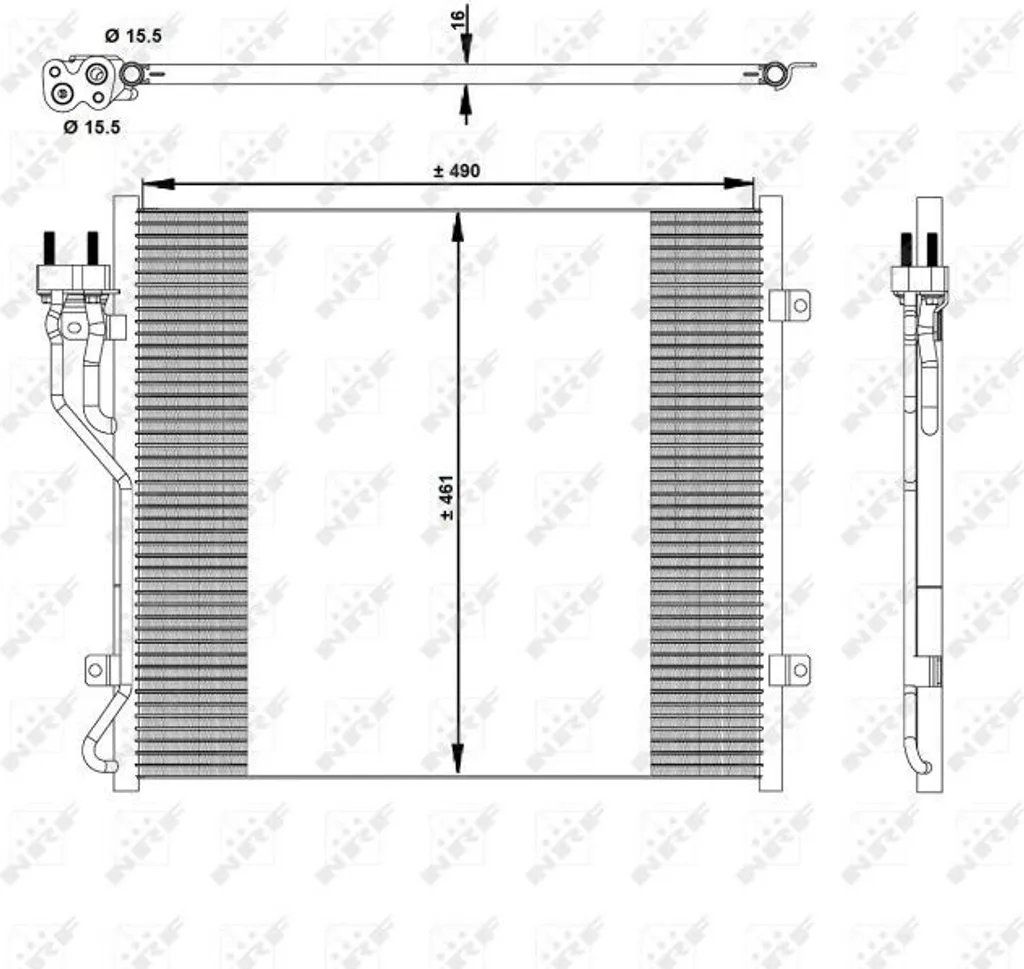 Réparer fuite clim Jeep Cherokee KJ avec le condenseur NRF 05183560AC
