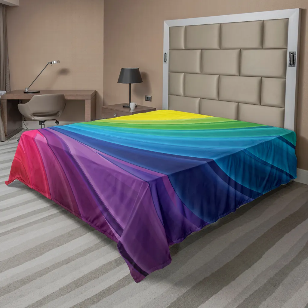 Drap de Lit Abstrait Anti-Plis et Ultra Doux pour Sommeil Réparateur