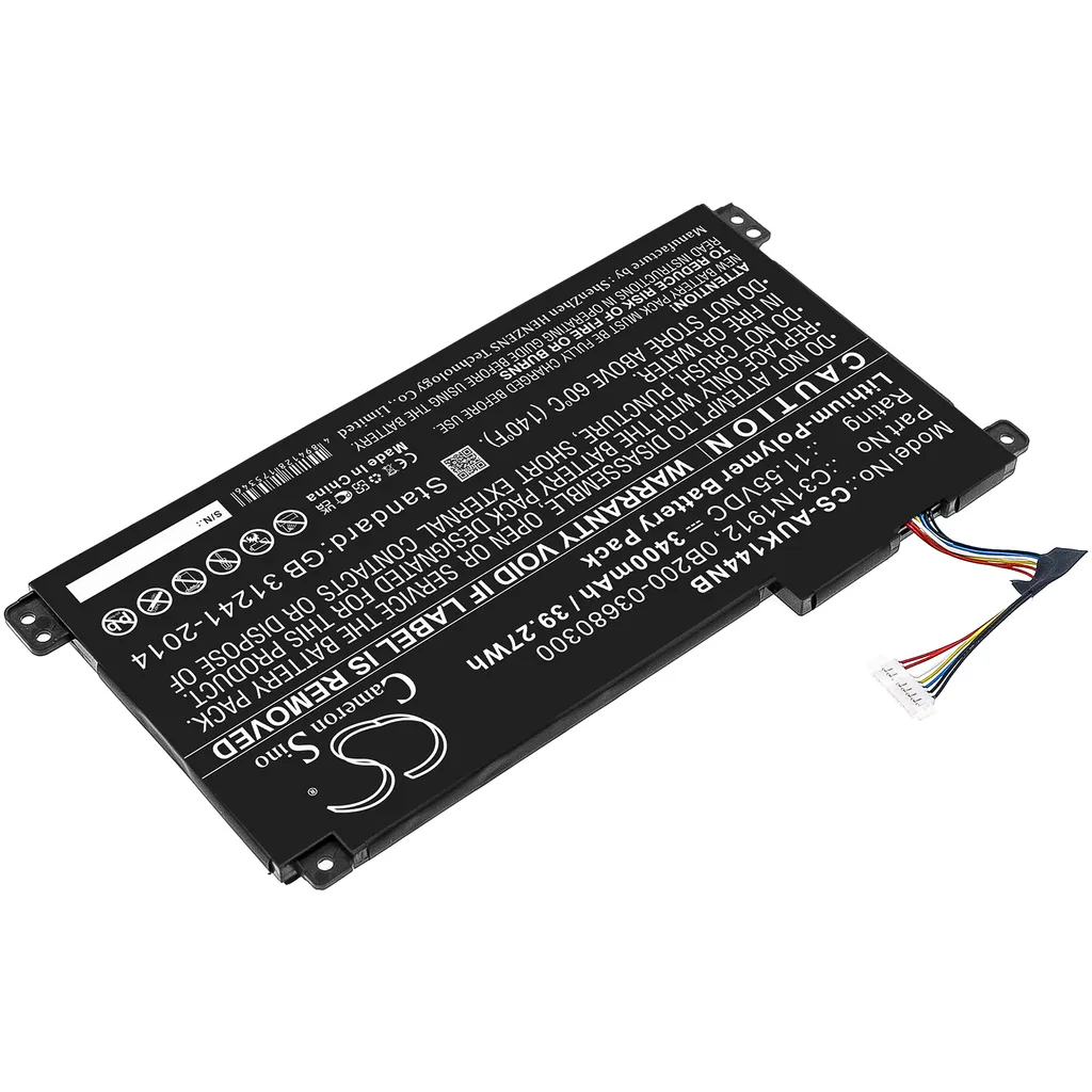 Batterie PC Portable Asus E410MA E510MA TECHTEK Haute Performance 3-Cell