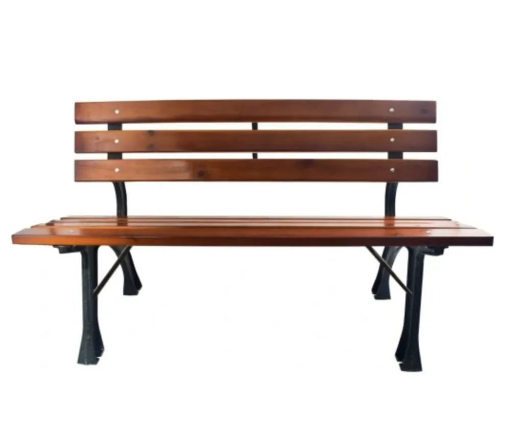 Banc de jardin pour balcon ou cour extérieure assise confortable bois - 3