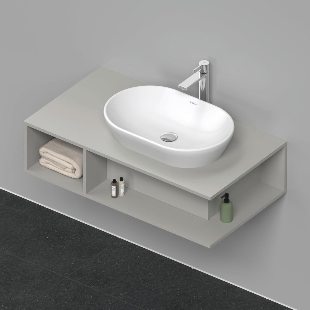 Duravit D-Neo Konsolenwaschtischunterbau wandhängend, 1000x260x550mm, 1 offenes Fach seitlich links, DE495900707