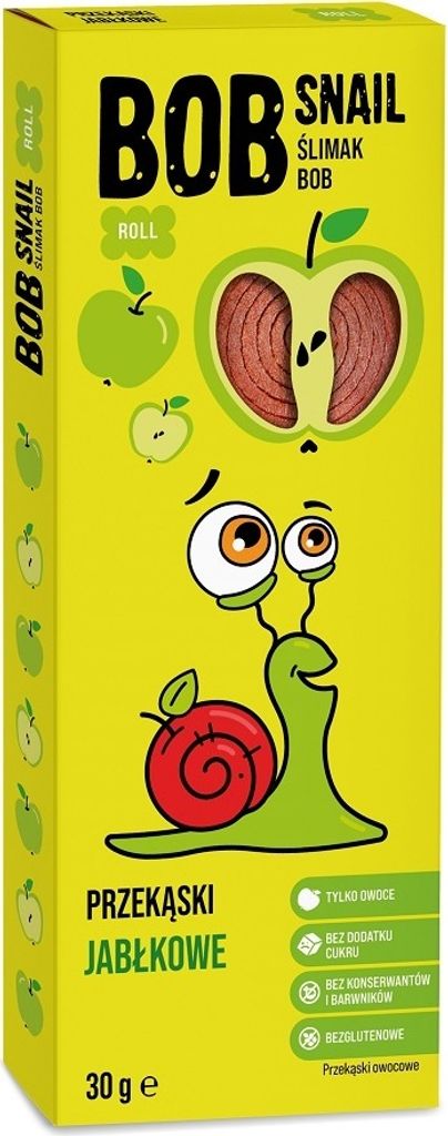 JABLEČNÉ ROLETY BEZ PŘIDANÉHO CUKRU, BEZ LEPKU 30 g - BOB Obrázek produktu 