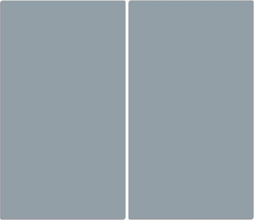 Spritzschutz Herdabdeckplatte Schneidebrett aus Glas Grauer Hintergrund II 2-Teilig (60x52cm)