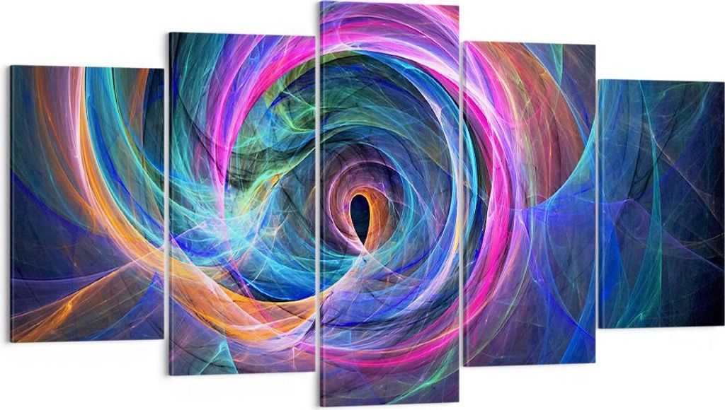 Bild auf Leinwand - Leinwandbild - Abstraktion modern - 160x85cm - Wand Bild - Wanddeko - Leinwanddruck - Bilder - Kunstdruck - Wanddekoration - Le...