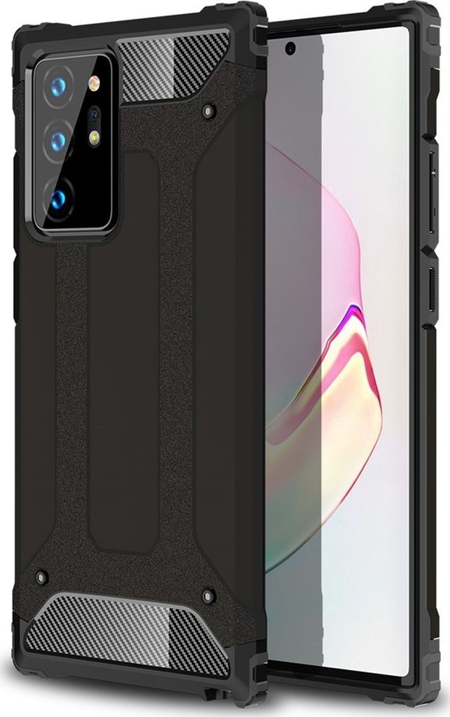 Mobigear Outdoor Samsung Galaxy Note 20 Ultra Hülle Hardcase Backcover Stoßfest - Schwarz
