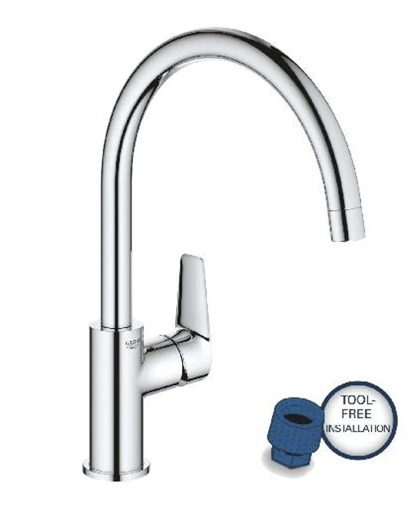 Mitigeur évier GROHE StartEdge Chrome 4005176728068 avec bec pivotant