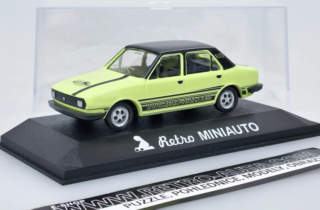 Voiture miniature robuste Retro MINIAUTO 1 Vert KADEN 1:40 haute qualité