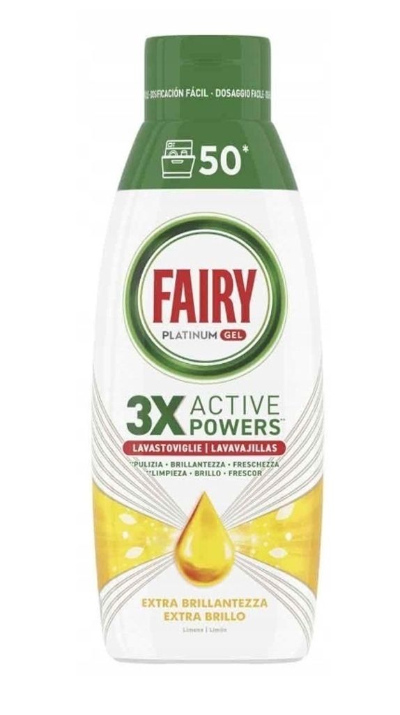 Fairy Platinum Żel do zmywarki, żółty, 900 ml Obrázek produktu 