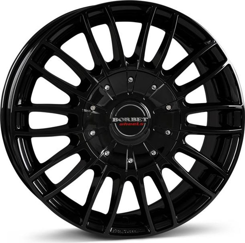 Borbet Felge CW3 black glossy 8,5x19 ET45 5x120 4051665009323 CW3 85945120565,1BG kompatibel mit VW Amarok T5 T6 T6.1 Multivan T6.1 Transporter Tou...
