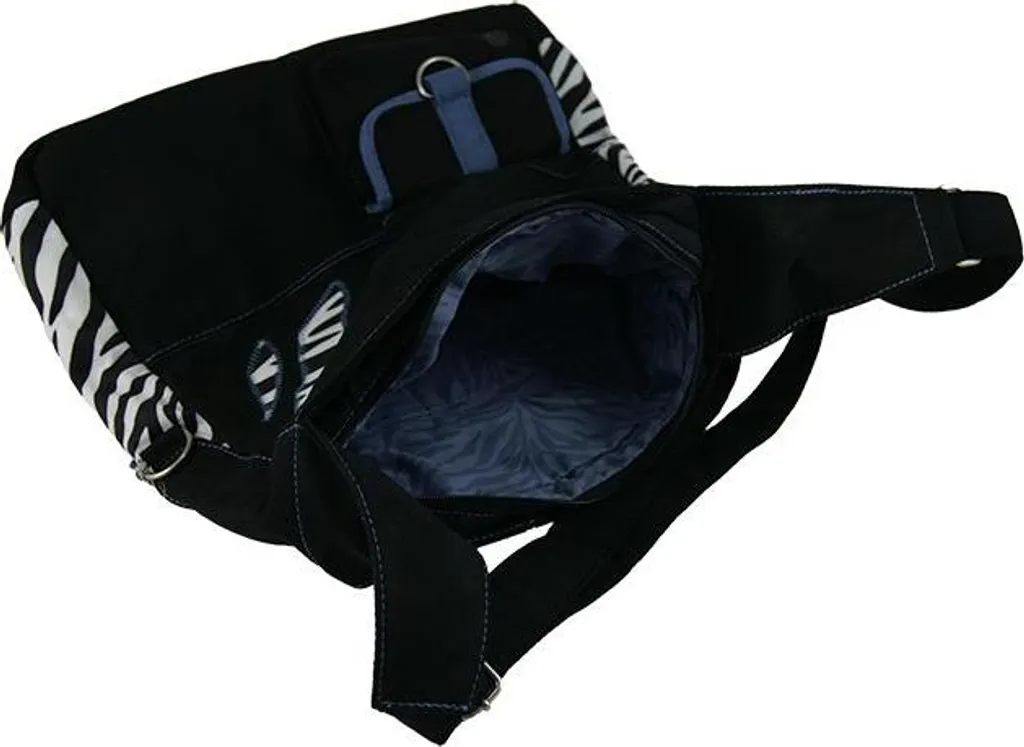 Grand sac bandoulière zèbre pour enfant - Besace scolaire colorée Nici