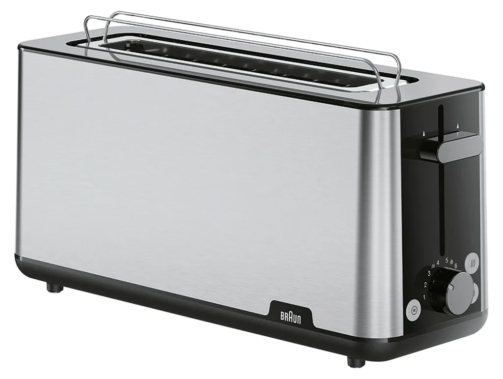 Grille-pain 2 fentes Braun PurShine HT 1610 BK : Dorage précis et noir