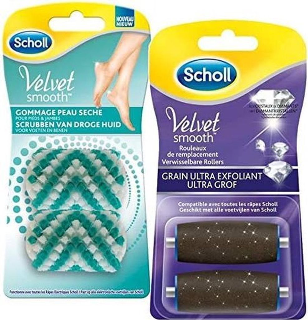 Scholl Roller & Scholl Skin Scrub - Velvet Smooth Diamond Obrázok produktu 