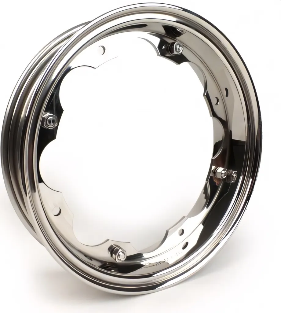 Roue BGM PRO Lambretta inox poli sans entretien pour séries 1 2 et 3 LI