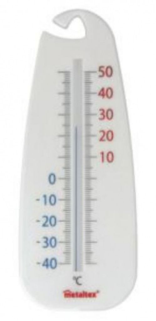 Thermometer 14 cm Weiß - Metaltex