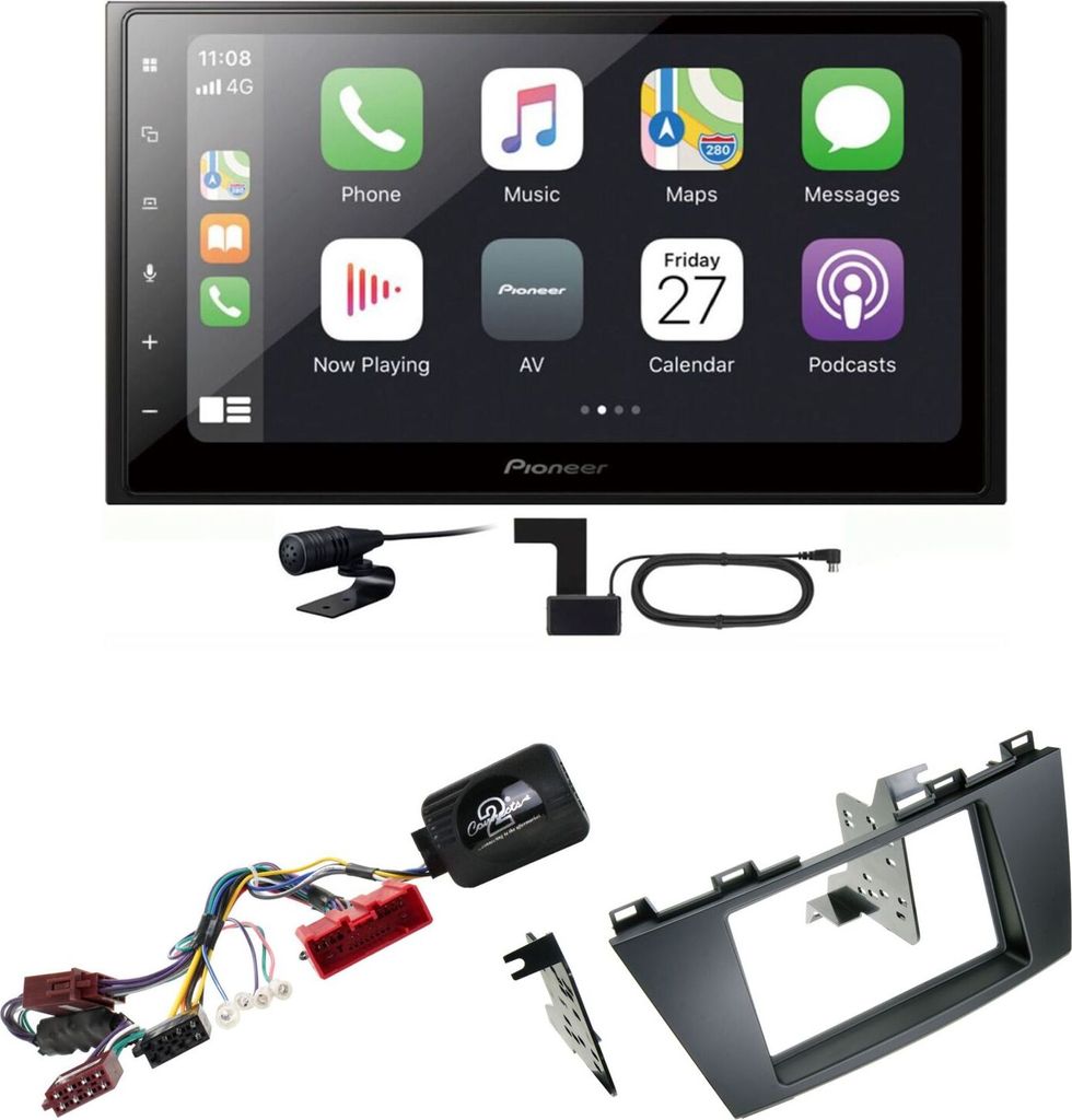 Pioneer SPH-DA250DAB CarPlay Android Auto Bluetooth Einbauset für Mazda 5 CW