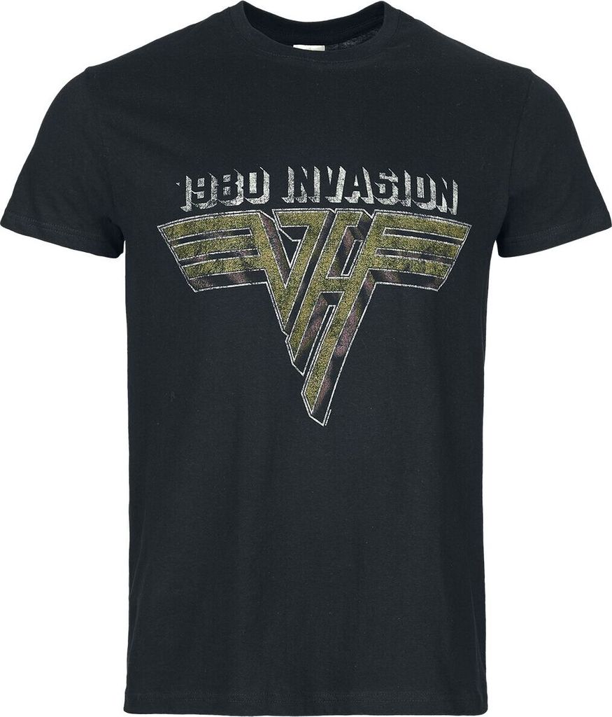 Van Halen T-Shirt Herren Van Halen '80 Invasion schwarz S