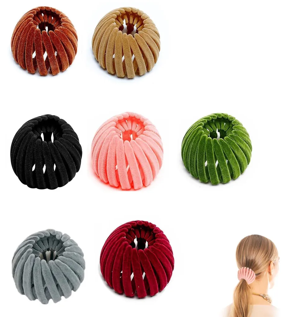 Barrettes pour cheveux fins et longs, lot multicolore réglable et souple