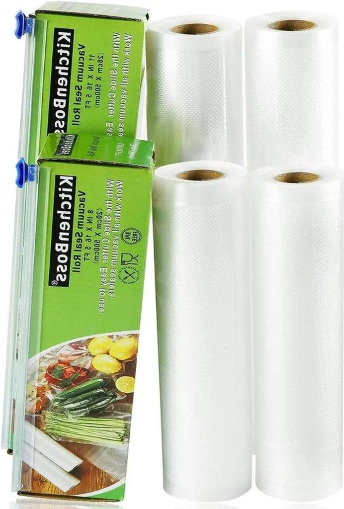 Rouleaux sous vide sans BPA de 20m avec boîtes de découpe intégrées