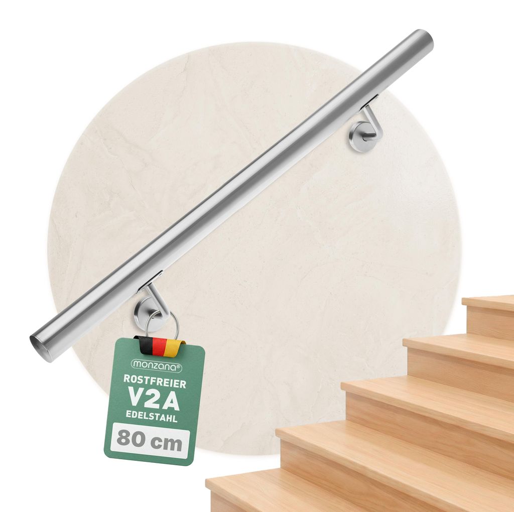 Monzana corrimano acciaio inox V2A ringhiera scale ingresso Immagine del prodotto 