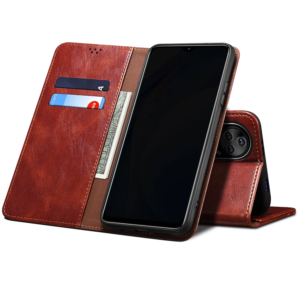 Custodia a Libro per Huawei P50 Pro Flip Cover Telefono
