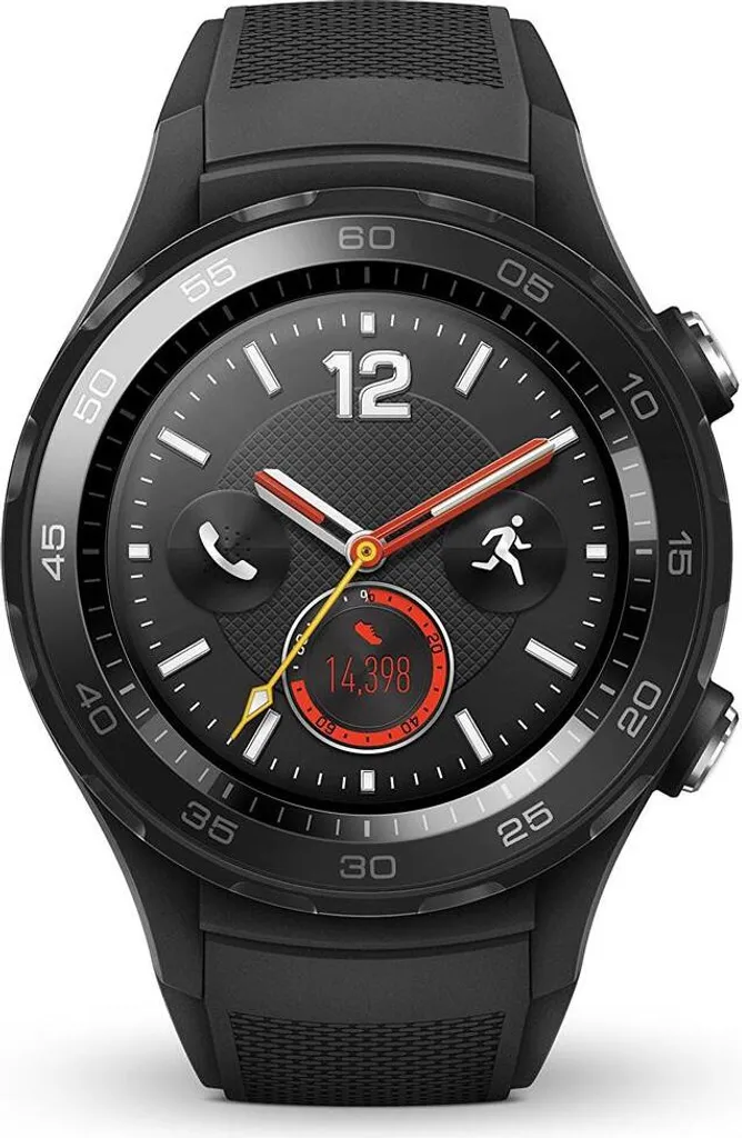 Bracelet Huawei Watch 2 LTE noir carbone ultra résistant et flexible