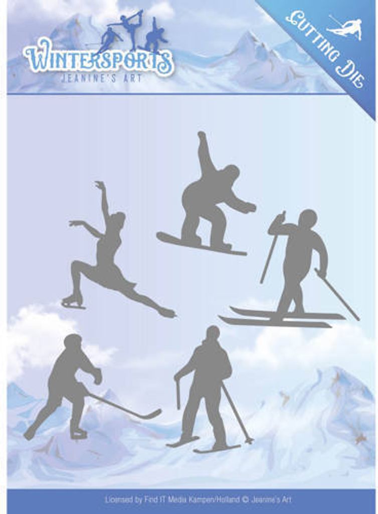 Stanzschablone - Jeanines Art - Wintersports - Winter Sport