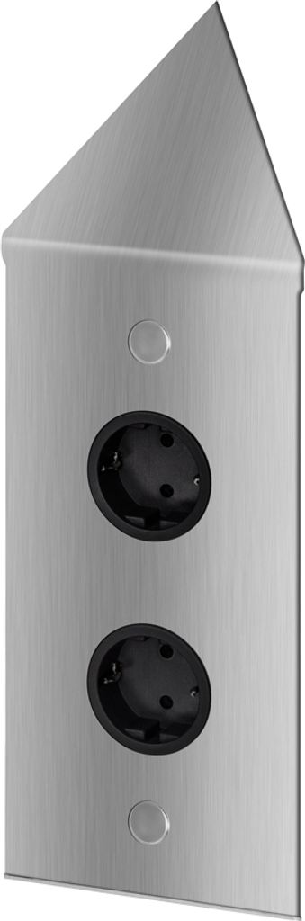 Thebo Prise d'angle 17586/200/2C Acier inoxydable double ST Image du produit 