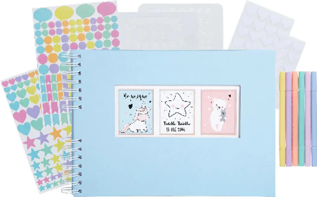 Album Photo Scrapbooking Exacompta 16806E Bleu Pastel anti-jaunissement