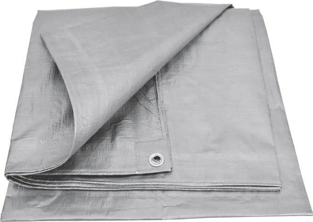 Bâche 4x8m 120g Argentée - Protection Renforcée Contre UV et Humidité