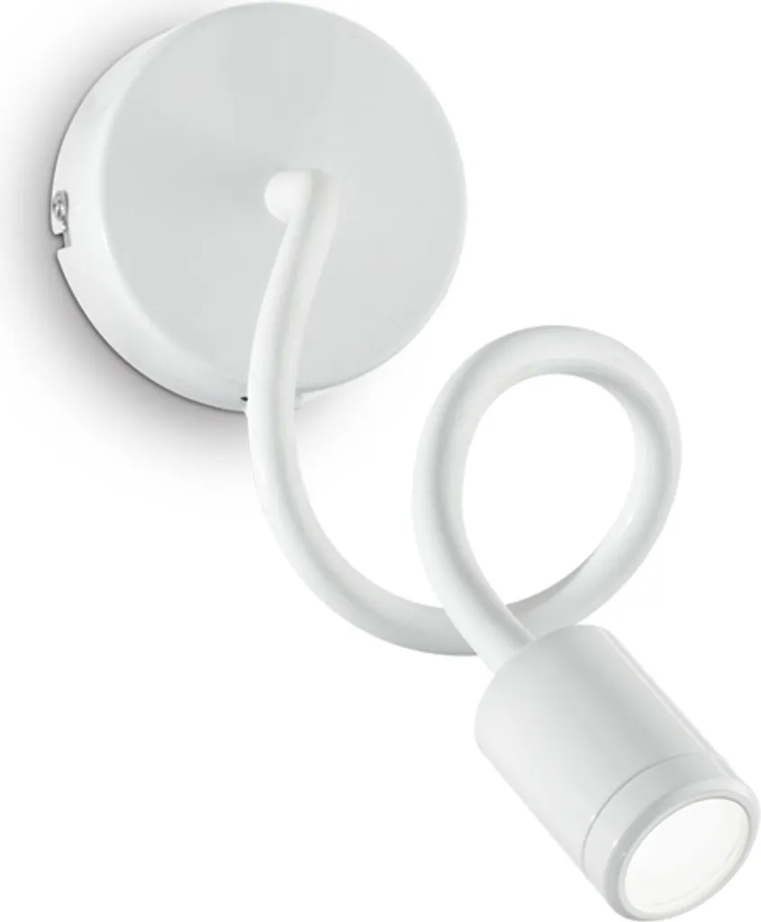 Applique blanche FOCUS-1 avec 1 ampoule pour un éclairage mural précis