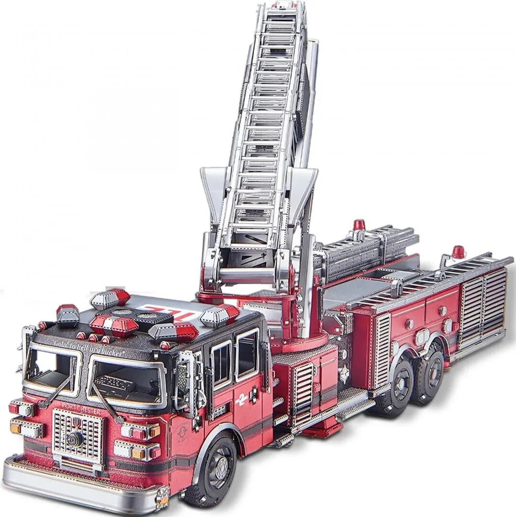 Puzzle 3D métal Camion de pompiers Piececool 354 pièces maquette