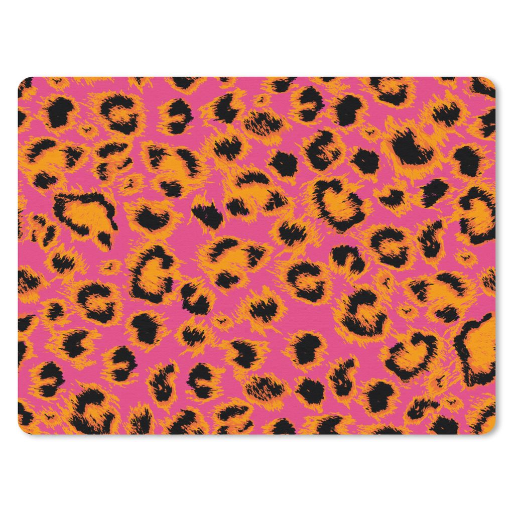 MuchoWow Mauspad Mousepad Design - Pelz - Leopardenmuster 40x30 cm - Mousepads - Maus Mat - Pad - Mausunterlage - Anti Rutsch