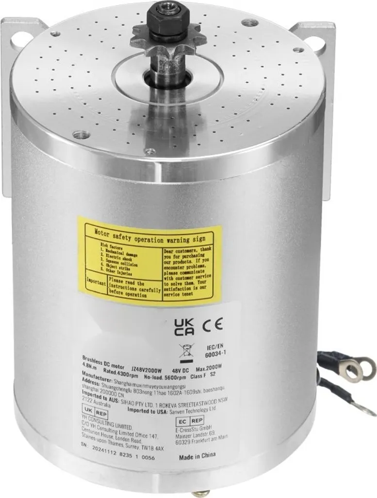 Moteur 48V 2000W Brushless avec Régulateur : Solution Puissance E-Bike - 9