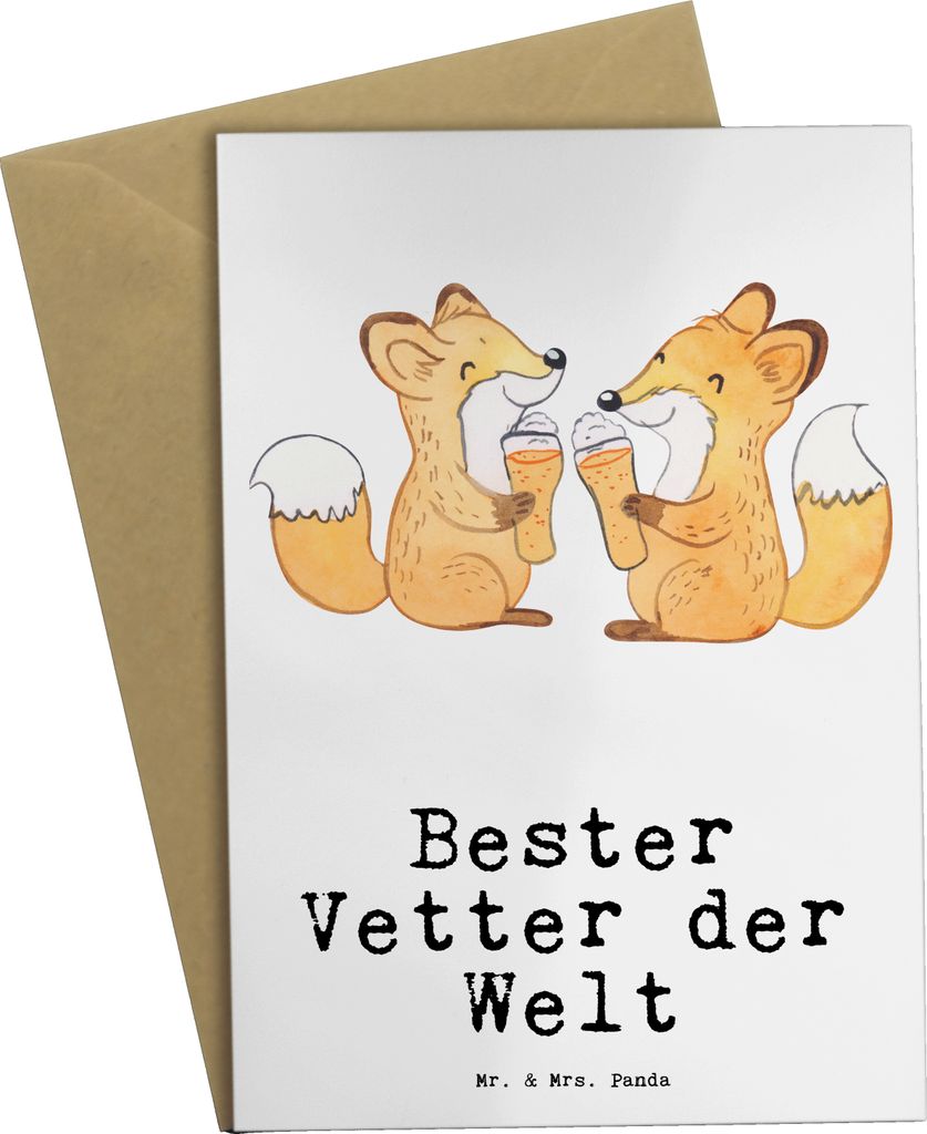 Mr. & Mrs. Panda valentinstagskarte Fuchs Bester Vetter der Produktbild 