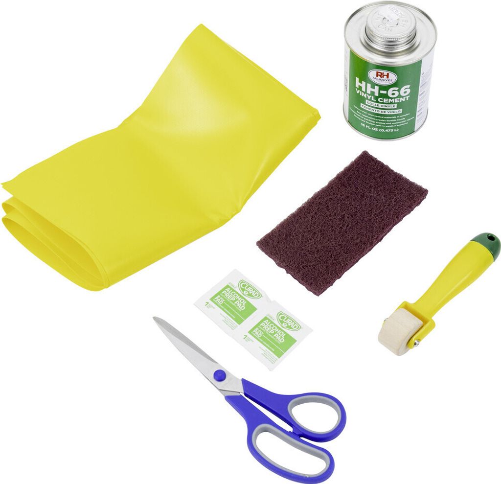 Dönges Reparatursatz für Plane, Vinyl, gelb 800 gr. m²